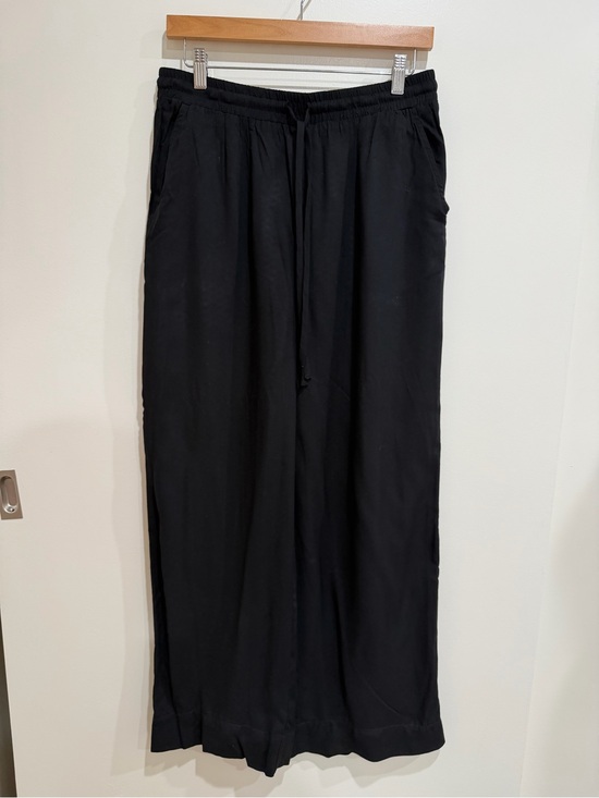 Halogen Pants - Halogen Black Wide-Leg Drawstring Wide leg pants